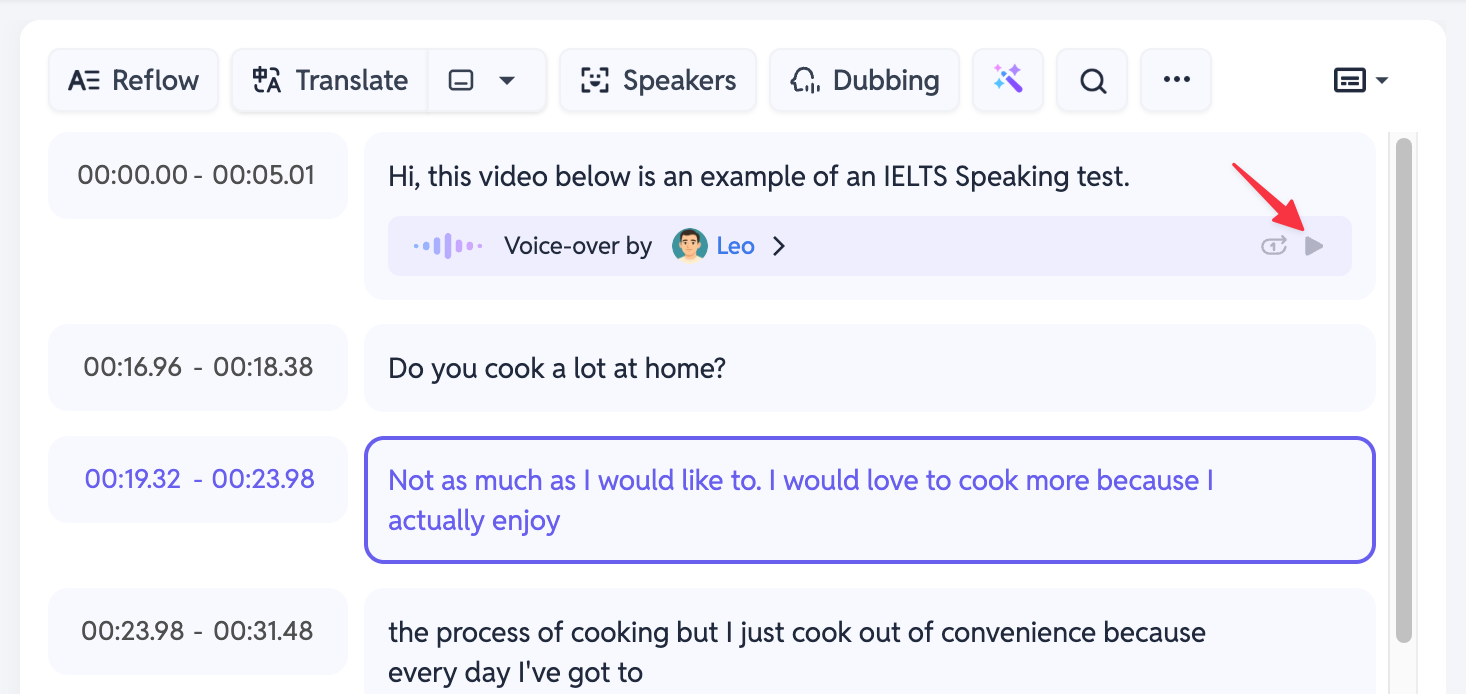SubEasy AI Dubbing - Identify Speakers