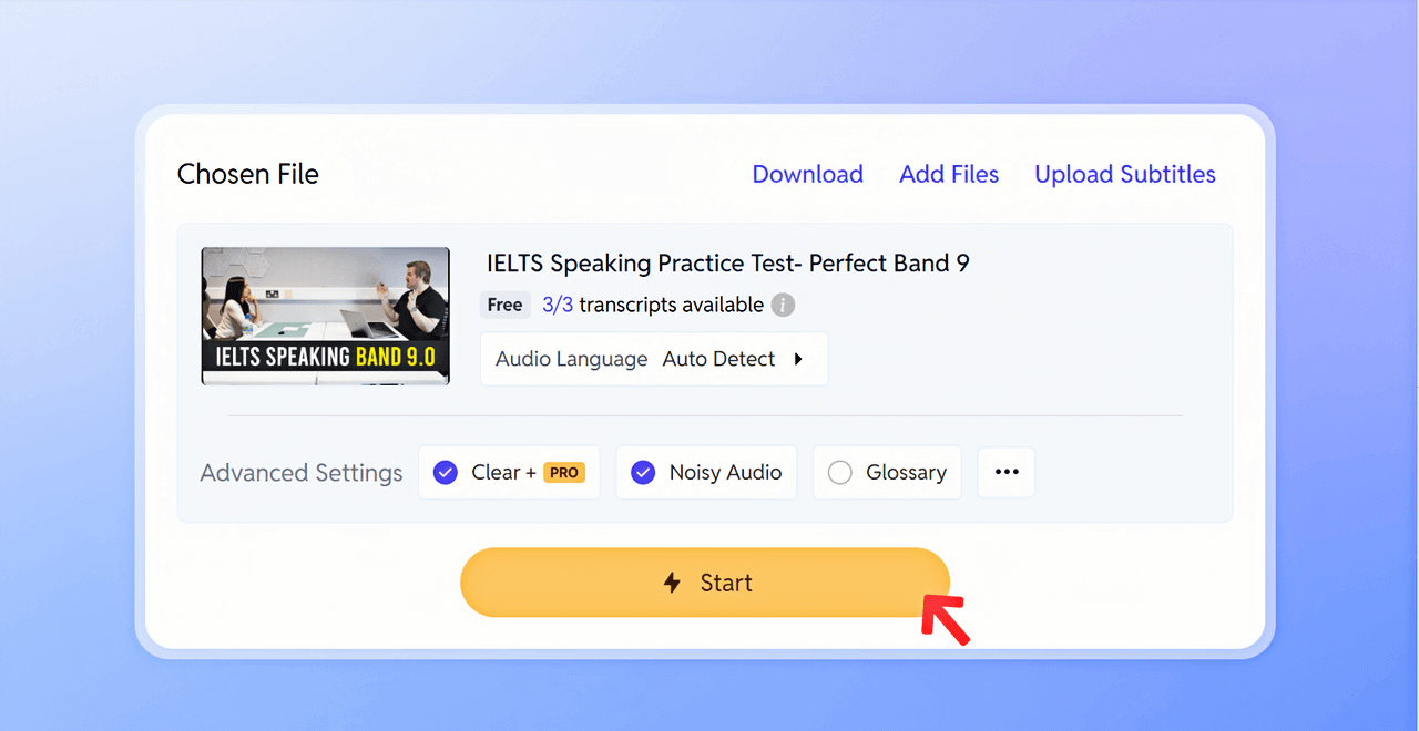 SubEasy will process the video and create a transcript SubEasy will process the video and create a transcript