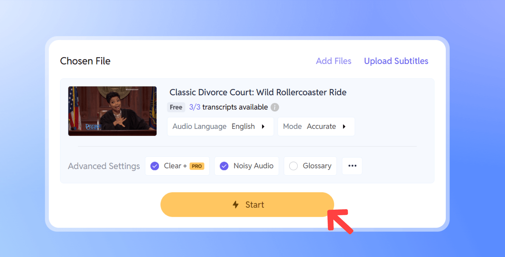 Trascrivi il tuo file con SubEasy