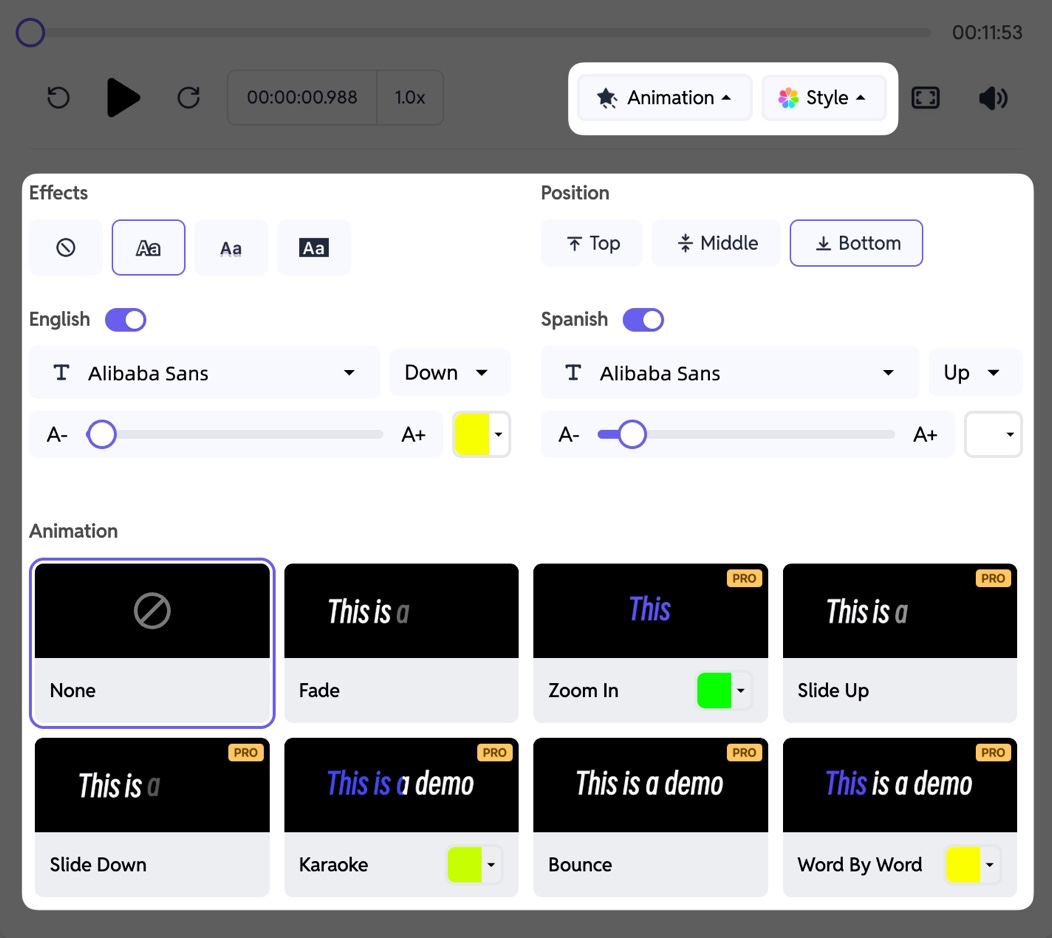 SubEasy Customize Subtitle Styles