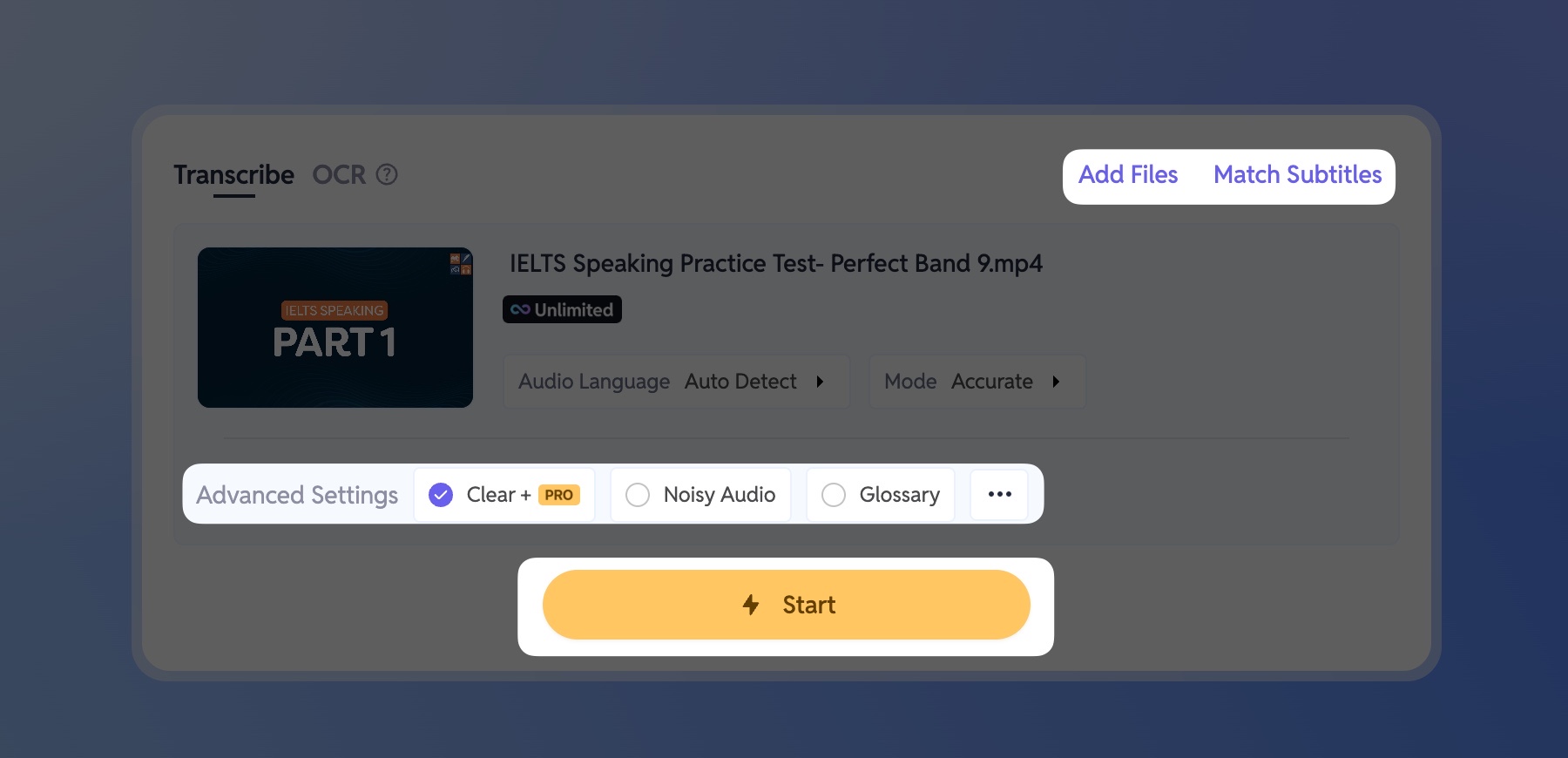 SubEasy Select the File You Want to Translate