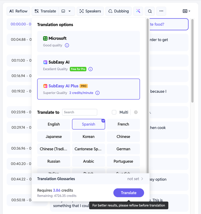 SubEasy Dub Your Video with AI Voices - Translate Your Video Subtitles